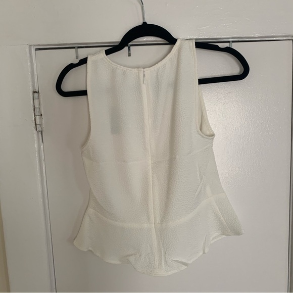 Express White Peplum Tank top Size Small NWT - Picture 9 of 11